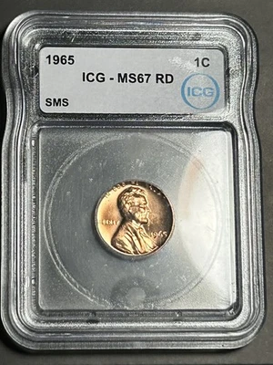 1965 SMS Memorial Reverse Lincoln Cent (Proof) 1C ICG MS67RD - Image 1 of 2