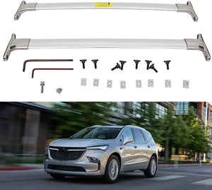 2Pcs Crossbar Cross bars Fits for Buick Enclave 2018-2022 Roof Rack Rail Carrier - Imagen 1 de 7