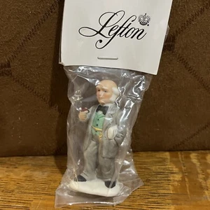 Lefton Colonial Christmas Village Figurine, Emery Walling, Cigar, 1994 #01341 - Picture 1 of 7