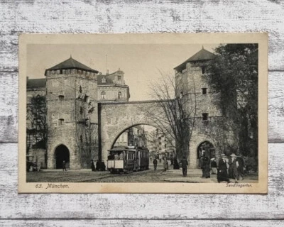 AK München Sendlingertor Straßenbahn Architektur Ansichtskarte Feldpost Stempel - Bild 1 von 2