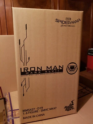 Hot Toys MMS427D19 Diecast Spider-Man Homecoming Figurine Iron Man Mark XLVII 47 - Photo 1/2