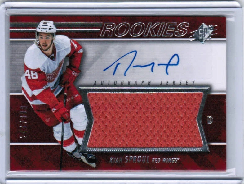 14/15 UD SPX HOCKEY Rookie 新秀球衣亲笔签名 RC ( #139-180 ) U-挑选清单 — 第 1/1 张图片