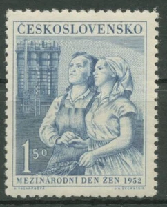 Checoslovaquia 1952 Día Internacional de la Mujer 721 sin usar - Imagen 1 de 1