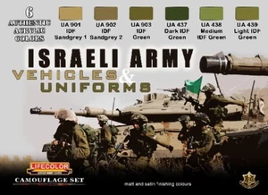Juego de acrílico de camuflaje de vehículos y uniformes del ejército israelí Lifecolor #CS32 - Imagen 1 de 1