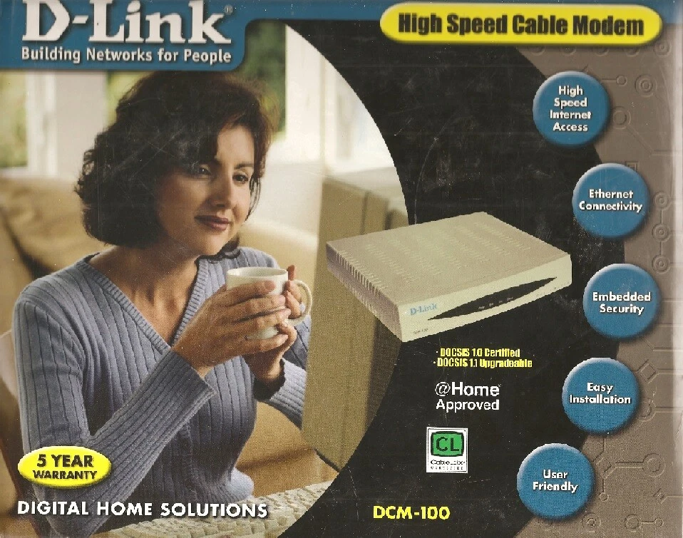 D-Link DCM-100 Cable Modem - Image 1 of 4