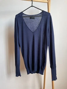 Zadig & Voltaire Womens Apple CP Cashmere V-Neck Sweater Size M - Picture 1 of 7