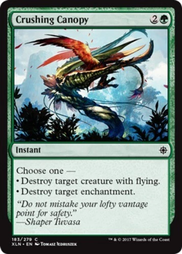 4 Crushing Canopy ~ Near Mint Ixalan 4x x4 Playset MTG Magic UltimateMTG Green C - Image 1 of 1