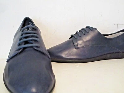 Mocasines Oxford informales de cuero Chrissie Bass para mujer azul marino talla 6 M Foto 1 de 4