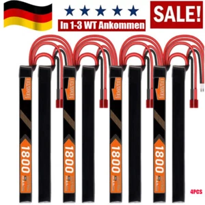 4 Stücke 11,1V 1800mAh 30C Airsoft Hobby LiPo Akku mit Mini Tamiya Stecker DHL - Bild 1 von 9