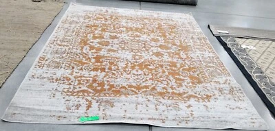 ORANGE / IVORY 8' X 10' Stained Rug, Reduced Price 1172743677 MAD603P-8 - Image 1 of 4