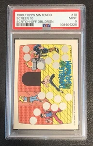 Double Dragon 1989 Topps Nintendo Scratch-Off PSA 9 come nuovo! Scheda Classificata #10 - Foto 1 di 2