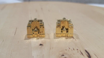 (2) Piezas Franklin Mint Monopoly 1991 chapadas en oro hoteles edición coleccionista Foto 1 de 4