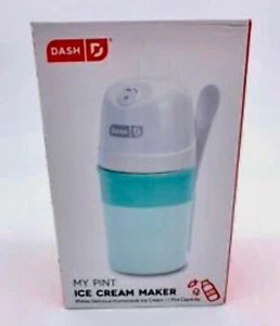NUOVO Dash My Pint Gelato Yogurt Sorbetto Maker Acqua/Bianco Cucchiaio Miscelatore SPEDIZIONE GRATUITA - Foto 1 di 4