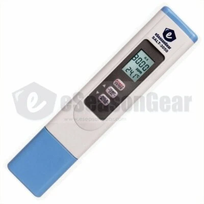 eSeasongear SALT-3050 Waterproof Salinity NaCl Salt Meter Tester for Pool & Pond