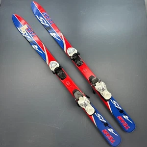 Axis Team Jr Skis 120cm Youth Marker 4.5 Bindings Red Blue Kids All Mountain NWT - Picture 1 of 14
