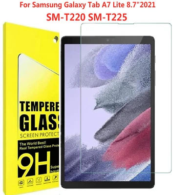 Tempered Glass Screen Protector For Samsung Galaxy Tab A7 Lite 8.7" Inch 2021 - Image 1 of 4