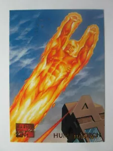 1995 MARVEL MASTERPIECES - BASE CARD - HUMAN TORCH # 43 - Picture 1 of 6