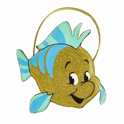 Flounder Bag Ariel Costume Accessory Disney Princesses Little Mermaid Glitter - image 1 of 4