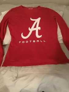 Camisa de fútbol americano grande de manga larga de Alabama marea carmesí para mujer roja nueva - Imagen 1 de 2