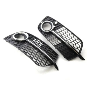 Front Bumper Fog Lamp Lights Grill Grille For Audi Q5 S-Line 13-17 - Picture 1 of 6