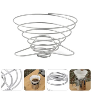 Kaffeefilter Trichter Edelstahl Metall Tropfer Ständer Reise Faltbar - Bild 1 von 12