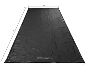 Auto Floor Guard Black 7.9' x 18' Mid-Size Vehicle Containment Mat - Picture 1 of 3