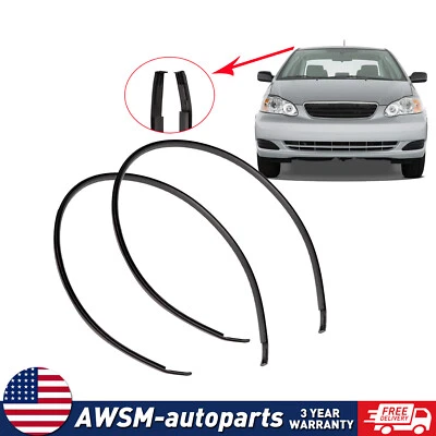 For 2003-08 Toyota Corolla LH&H Roof Trim Molding Black Kit Left & Right 2Pcs - Image 1 of 4