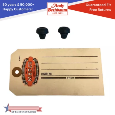 Par de ilhós de borracha para 1937-1939 DeSoto Dodge Plymouth Deluxe porta parachoque arco - Imagem 1 de 4