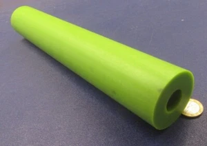 Tubo de nailon fundido verde relleno de aceite 2,00" OD x 1,00" ID x 0,500" pared x 12" longitud - Imagen 1 de 5