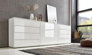 Sideboard »Mailand Set 4« mit weiß lackierten Hochglanzfronten Push-to-Open - Bild 1 von 1