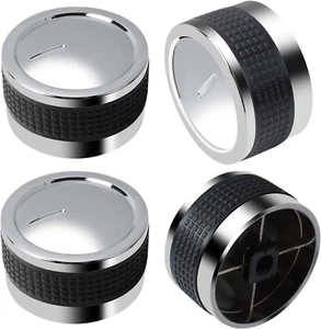 Gas Grill Knobs, Grill Control Knob Replacement Chrome Plated Plastic with Nonsl - Picture 1 of 12