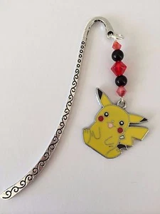 PIKACHU POKEMON  BOOKMARK  with  ENAMEL CHARM BIRTHDAY CHRISTMAS IN Gift Bag - Bild 1 von 2
