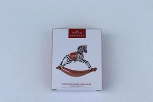 Hallmark Zebra Rocking Horse Memories Special Edition Keepsake Ornament 2022 - Picture 1 of 6