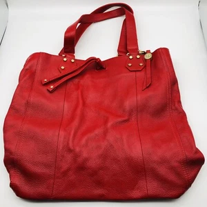 LR Brand Leather Tote Purse Handbag True Red - Picture 1 of 11