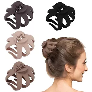 4Pcs Octopus Hair Clips for Women Thick Hair 3.15”Large Matte Jaw Claw Clips No - Picture 1 of 6