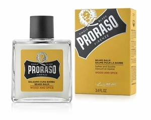 NEW PRORASO BEARD BALM Soft Soothe Alcohol Free WOOD AND SPICE 100ml  - Picture 1 of 1
