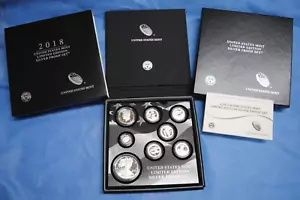 2018 SSilver Eagle Limited Edition Proof Set 18RC IN OGP - Picture 1 of 4