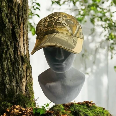 RMEF Rocky Mountain Elk Foundation Real Tree Camp Adjustable Hat Cap Men - Image 1 of 4