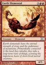 4x Earth Elemental MTG 10th Edition NM Magic Regular