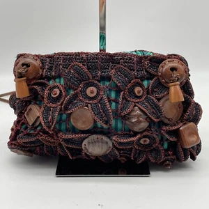 Jamin Puech Shoulder Bag Crossbody Brown Y2K Flower petal design Authentic - Picture 1 of 21