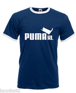 T-SHIRT UOMO PUMAXL GRASSO IRONICA MAGLIETTA DIVERTENTE TANTI COLORI HAPPINESS - Picture 1 of 5