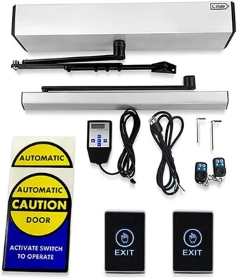 Olide Automatic Swing Door Opener with Waterproof Acrylic Hand Push Open Switch - Image 1 of 4