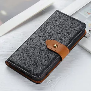 Para OnePlus 12R, Lujo Clásico Abatible Cuero Billetera Tarjeta Suave Estuche Cubierta - Imagen 1 de 17