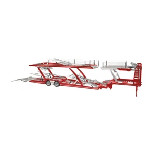 for NZG for Benz double-layer trailer Lohr car transporter fire red 1:18 Model - Picture 1 of 1