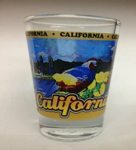 CALIFORNIA STATE WRAPAROUND SHOT GLASS SHOTGLASS NEW  - Picture 1 of 1