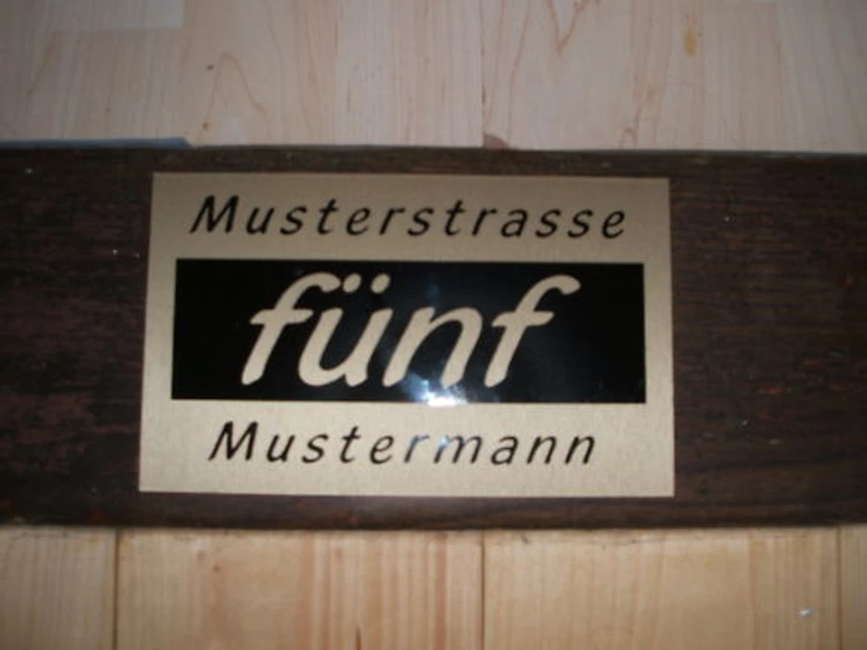 House Number Sign Door Sign Plastic - Image 1 of 1