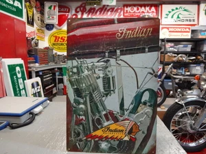 INDIAN OLD SINGLE MOTORCYCLE SIGN PARTS & ACCESSORIES EC0156 - Picture 1 of 1