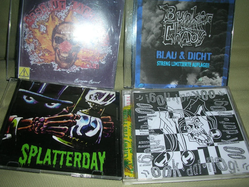 Deutschpunk CD-Paket Absolut lächerlich Bunkerchaos Splatterday ook dat Nog RAR - Bild 1 von 1