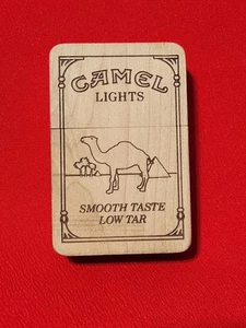 Vintage Joe Camel Lights Wooden Cigarette Case New - Picture 1 of 6