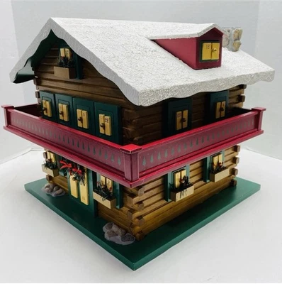 Coldwater Creek 2006 Christmas Advent Calendar Log Cabin Chalet Large 15x15 RARE - Image 1 of 4